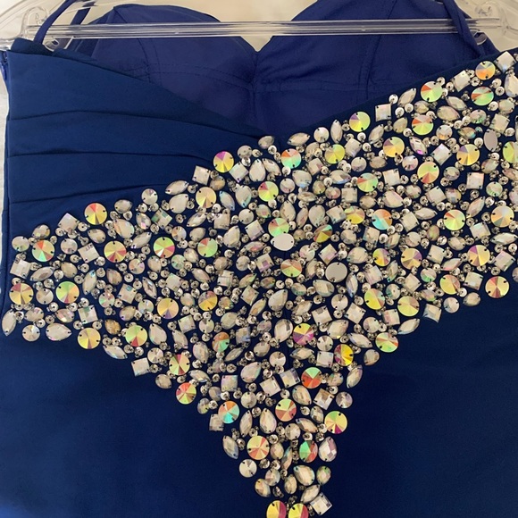 stunning beautiful evening maxi dress with sparkle - Picture 3 of 6